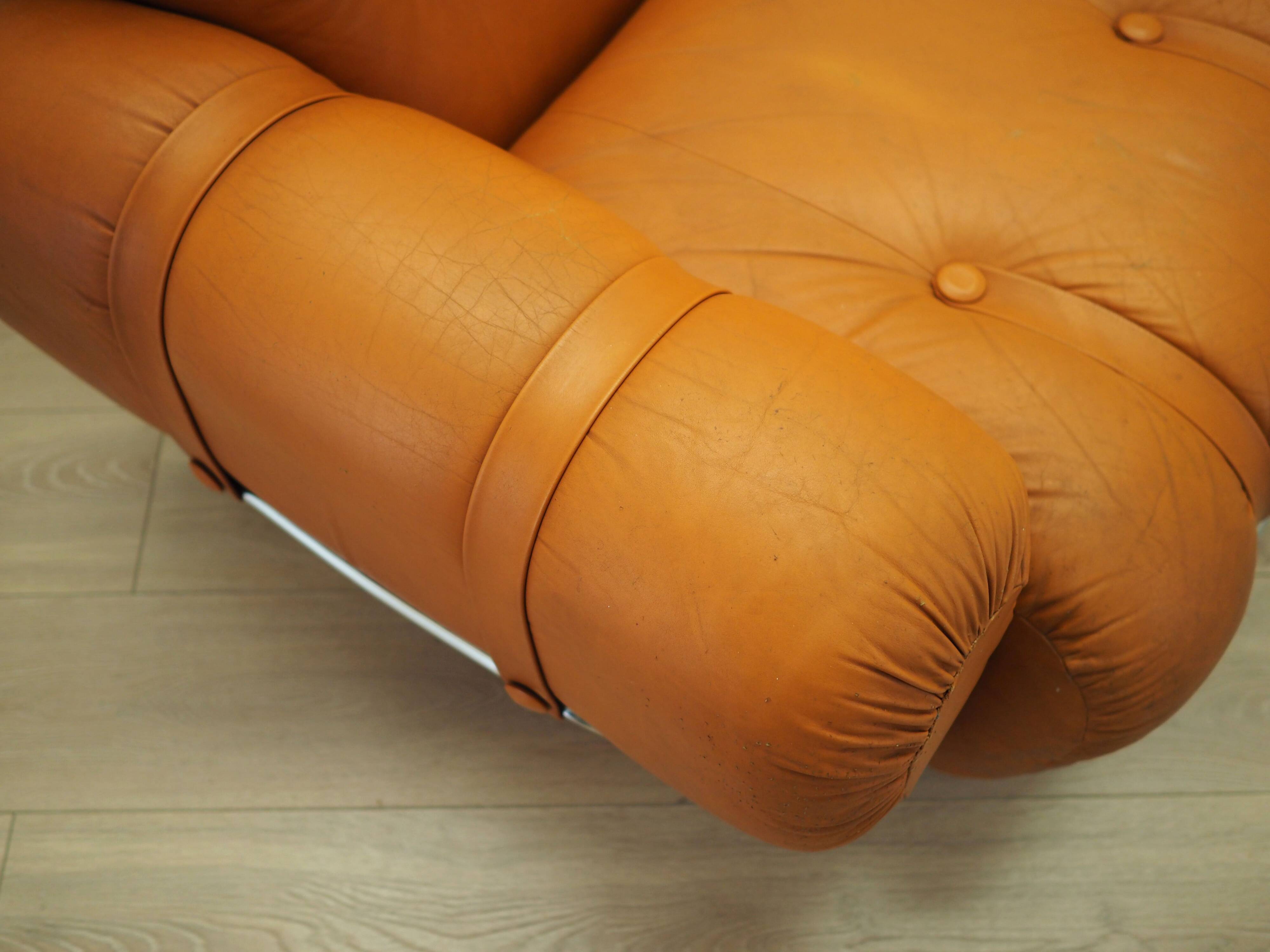 Orange sofa, Space Age design, 1960s, production: Italy