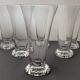 6 crystal flutes Daum, model "Kim", France
