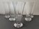 6 crystal flutes Daum, model "Kim", France