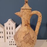 Terracotta and cork pitcher carafe