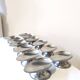 12 stainless steel chrome cups