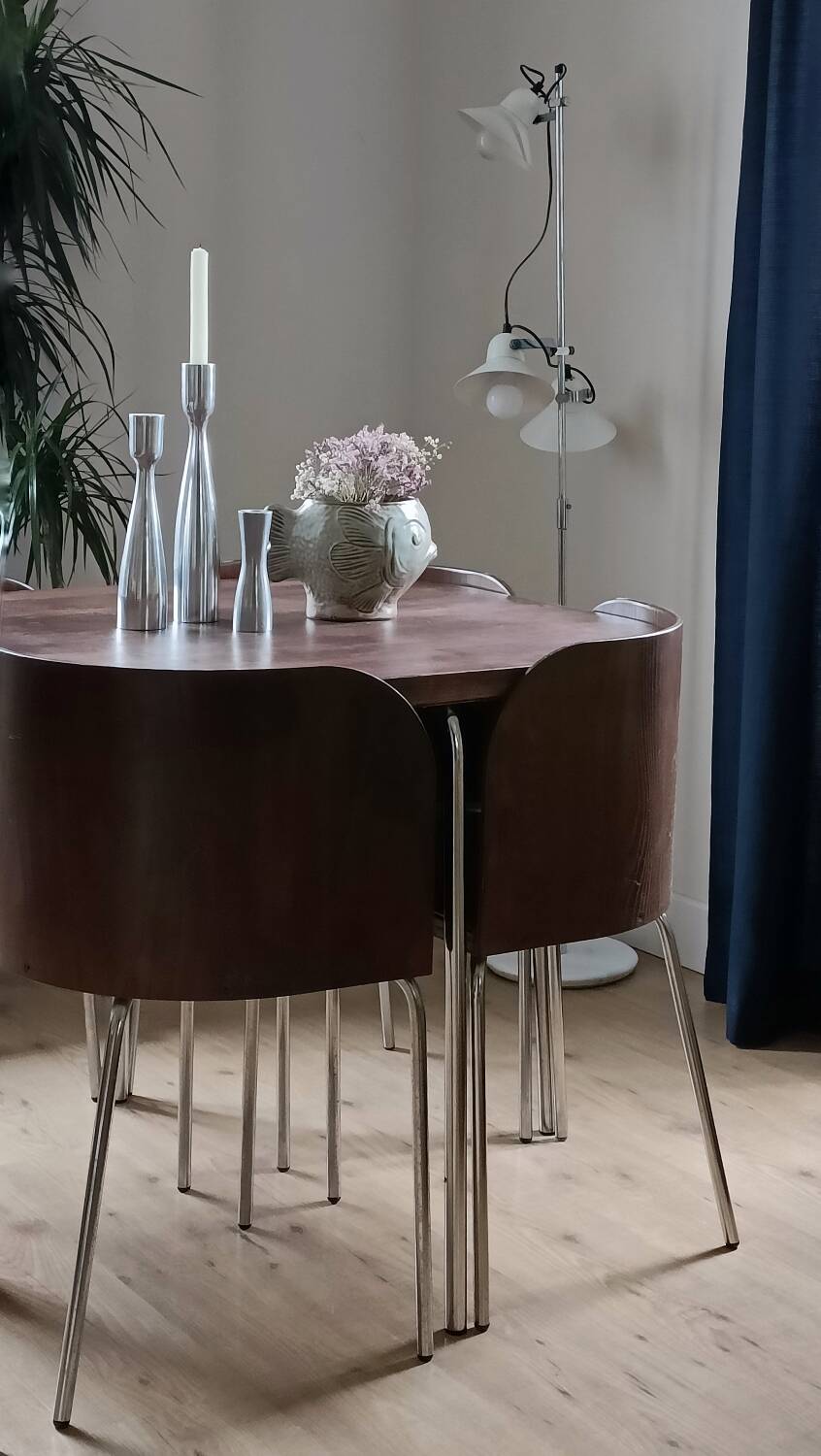 Vintage Ikea “Fusion” wooden table and chairs | Selency
