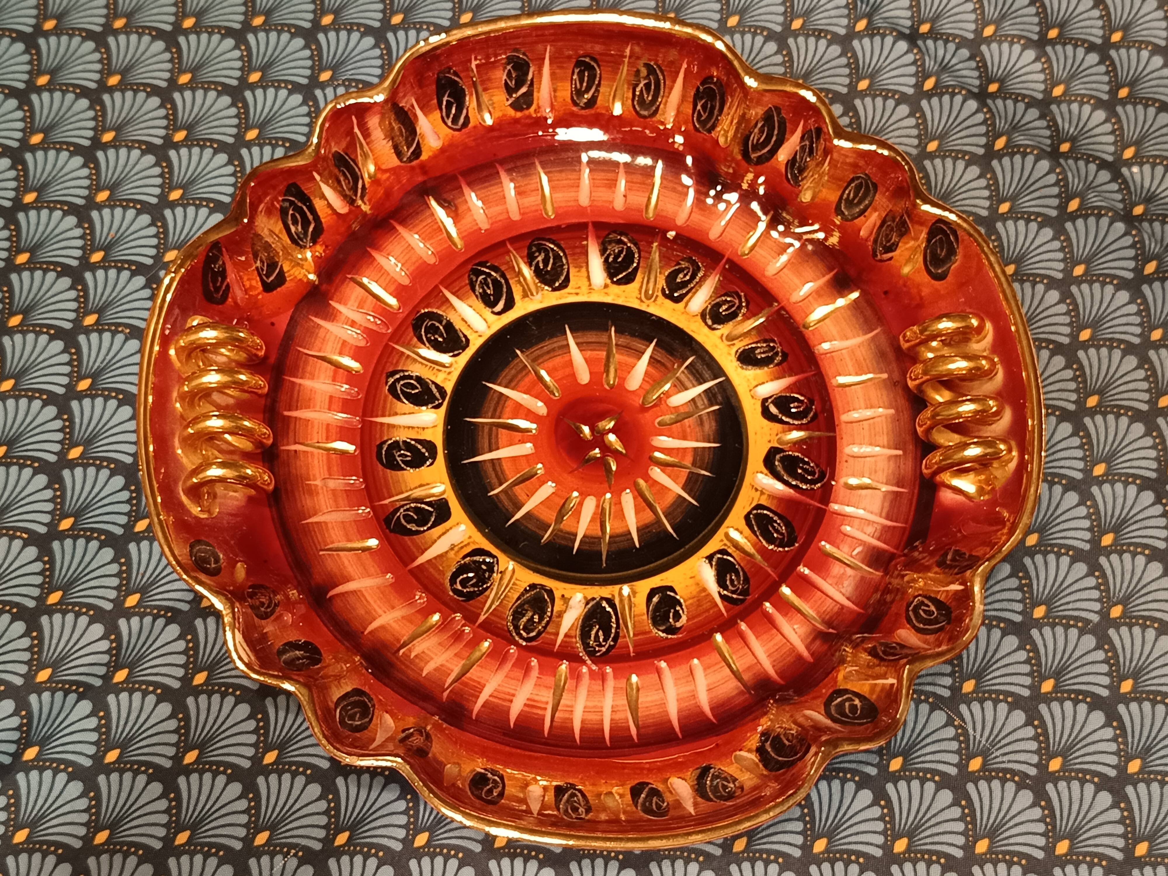 Hubert Bequet vintage wall dish