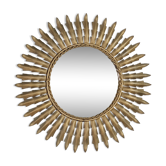 Mirror sun metal golden vintage 50s - 48cm.