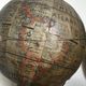 Globe paper map of the discoveries of 1634 edited first part of the 20th