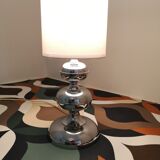 Lampe en chrome space age '70