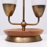 1950s Double shade Table lamp Philips
