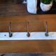 Wall coat rack with 5 hooks