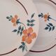 Flat earthenware plates Moulin des Loups Saint Amand Model Amélie Vintage