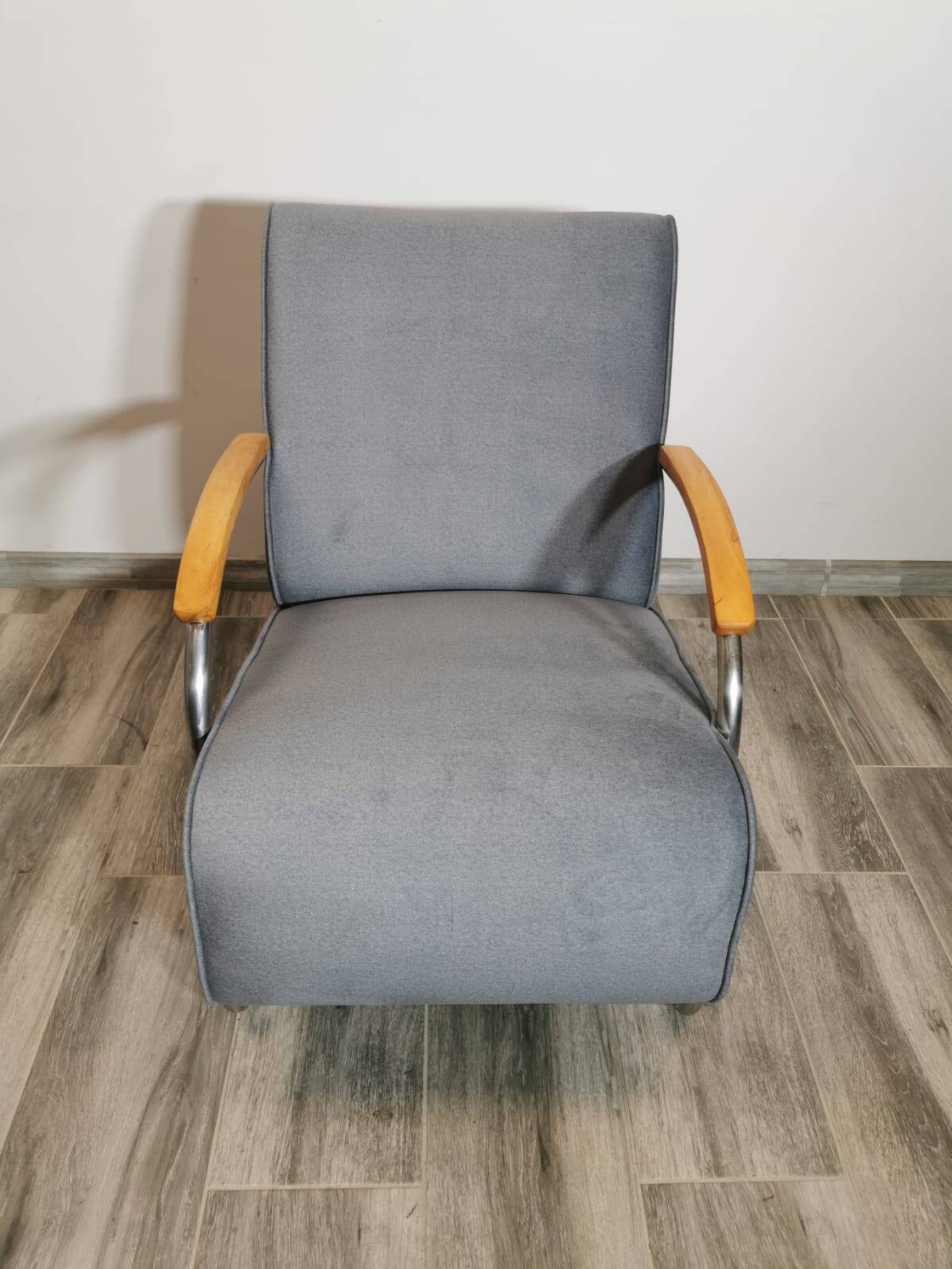 Fauteuil Bauhaus par Mücke Melder, 1940s