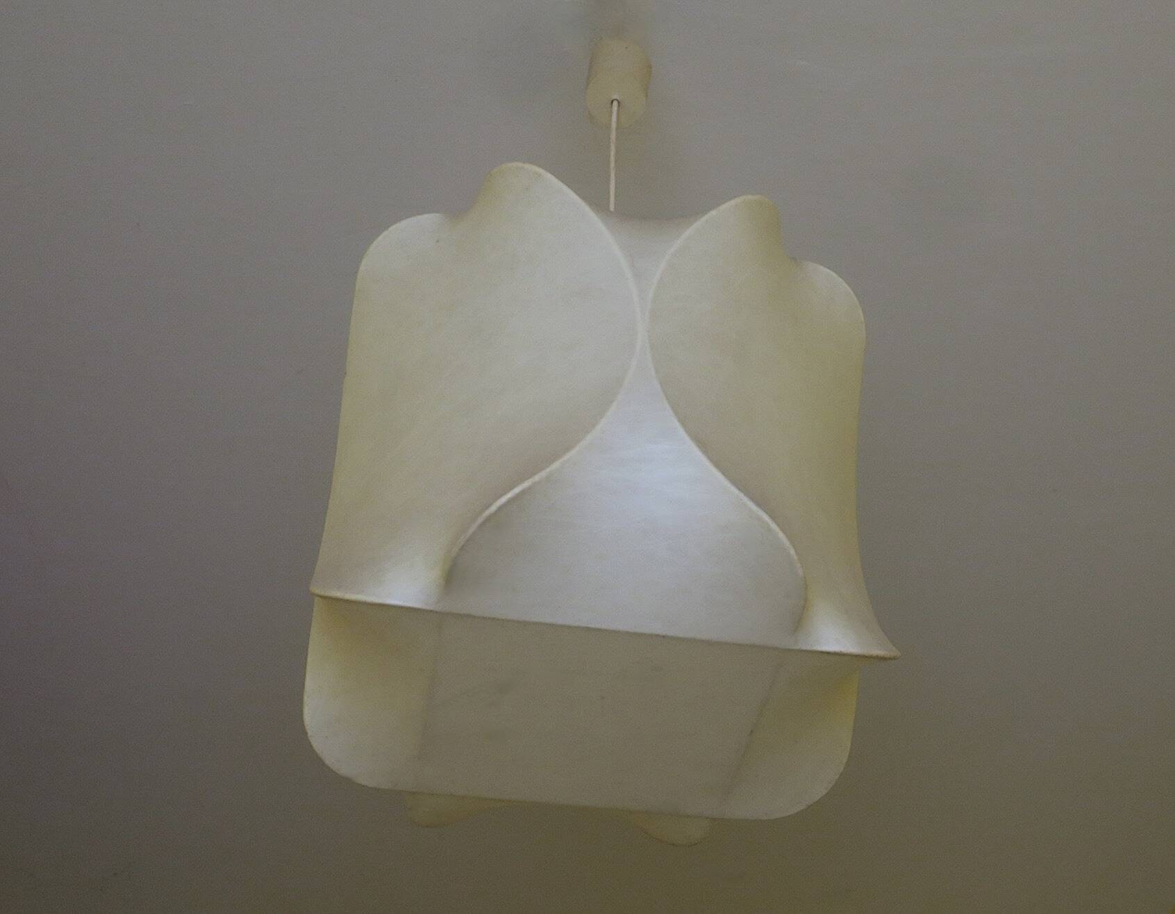 Cocoon pendant light, Achille Castiglioni style , Italy 1960s
