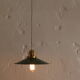 Old suspension enamelled plate green