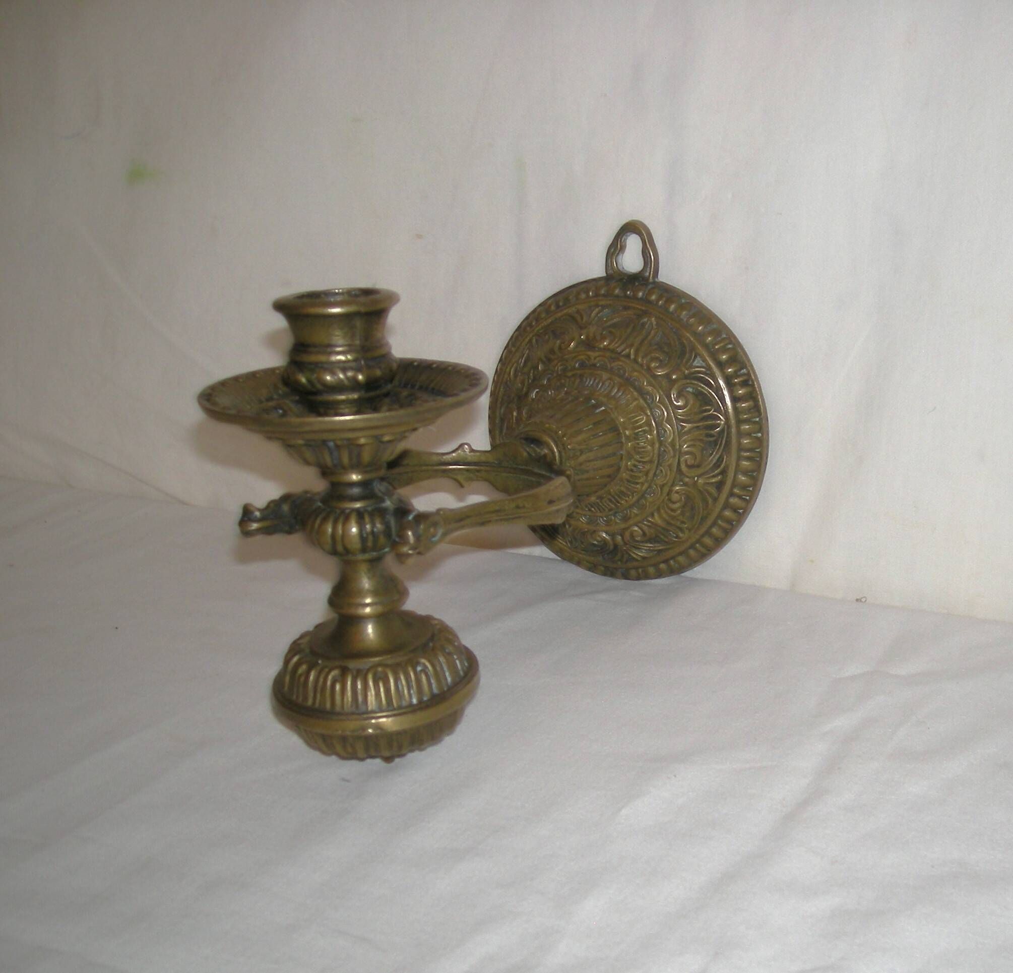 Applique bougeoir en bronze style maritime