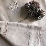 Old Sheet In Pure Thread Pink Powdery Linen