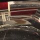ART DECO modernist red Bohemian glass box, circa 1930