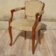 Pair of Louis XVI armchairs, upholstered in giraffe-pattern velvet