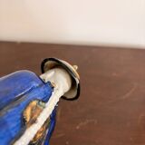 Chinese Porcelain Sculpture of a Manchu Mandarin Qing Pipe Smoker