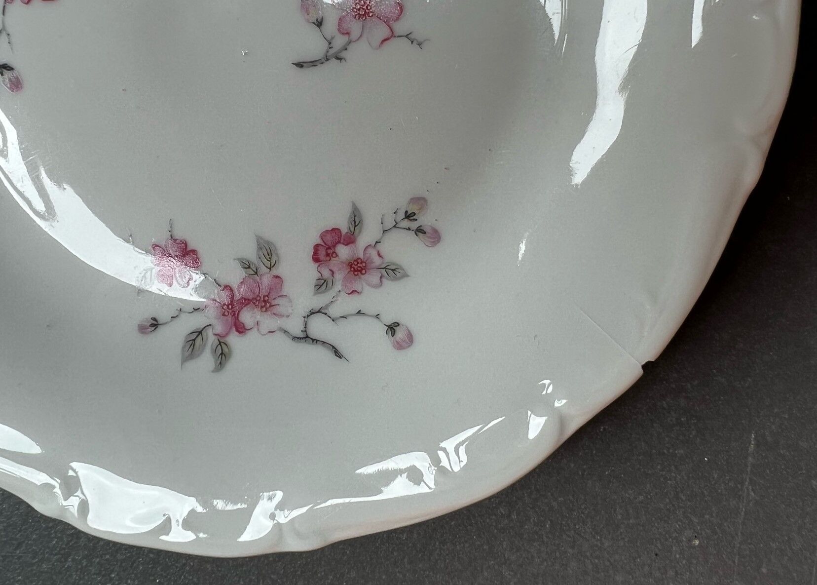 Lot de12 assiettes à dessert en porcelaine de Sologne