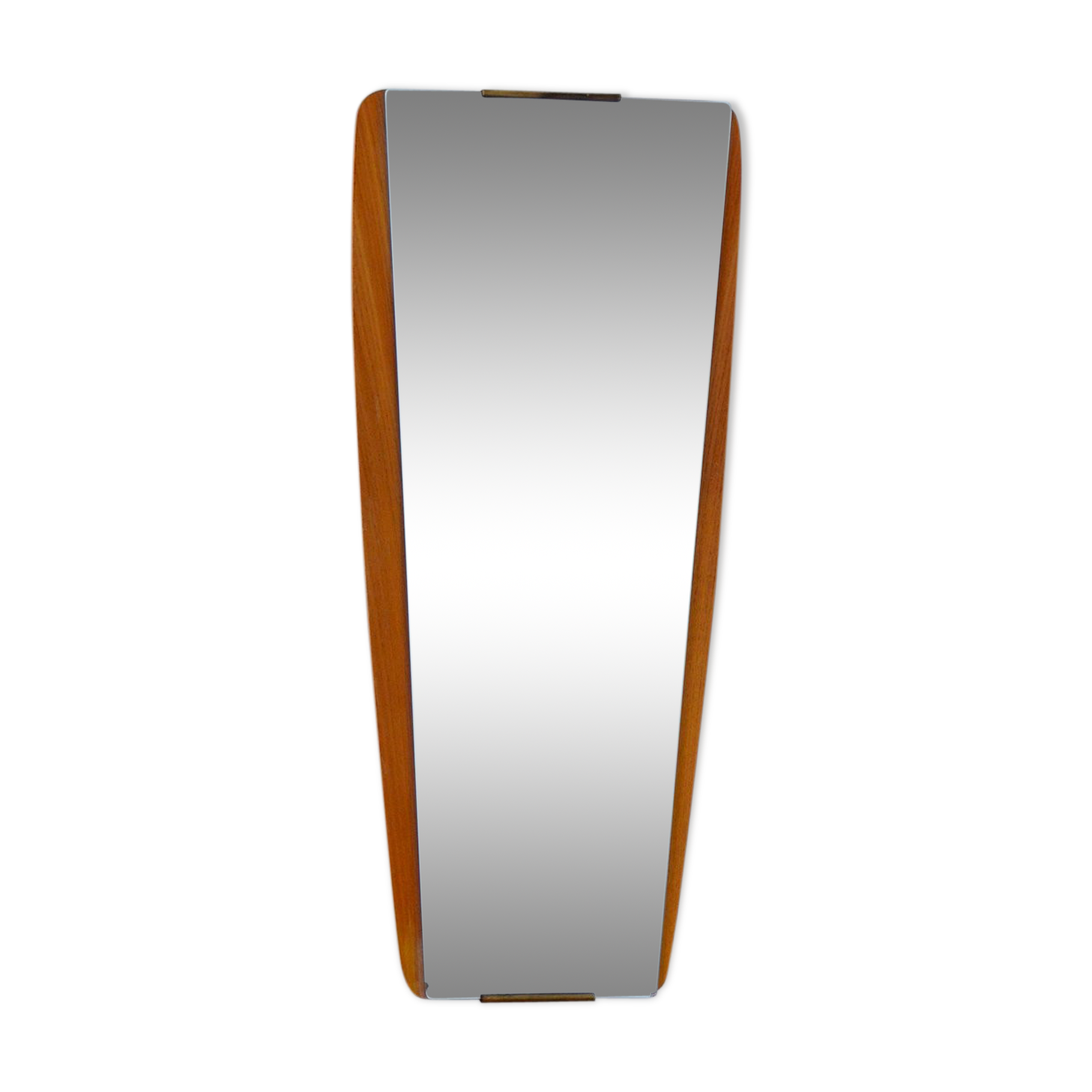 Vintage Scandinavian Mirror 1960s 34x78cm