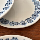 Set of 6 dessert plates Lunéville Blue Flowers – Vintage crockery