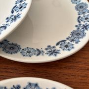 Set of 6 dessert plates Lunéville Blue Flowers – Vintage crockery
