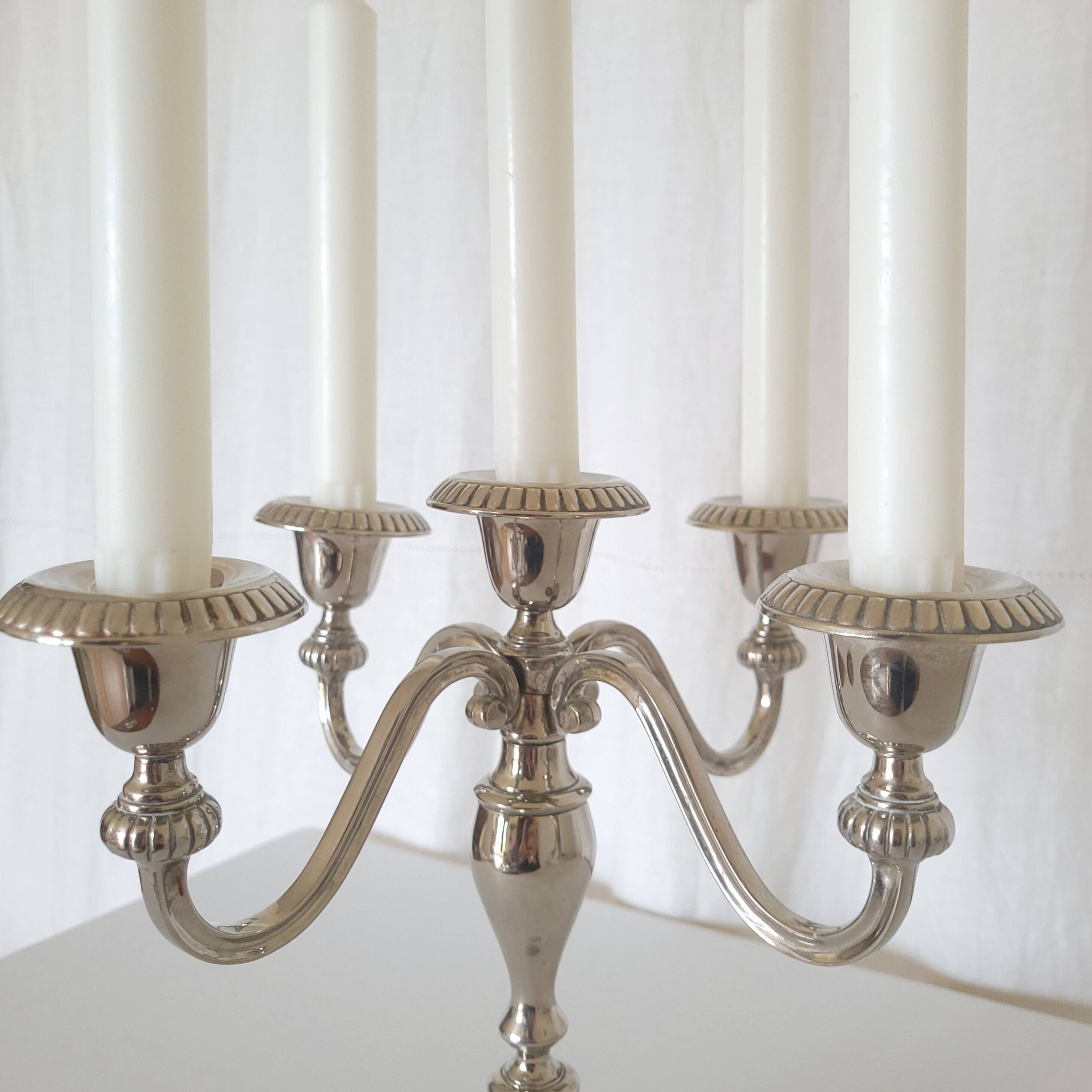 Vintage silver chandelier