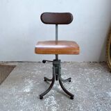 Chaise bienaise Ptt réglable année 50