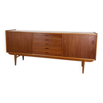 Enfilade scandinave en teck, milieu XXème