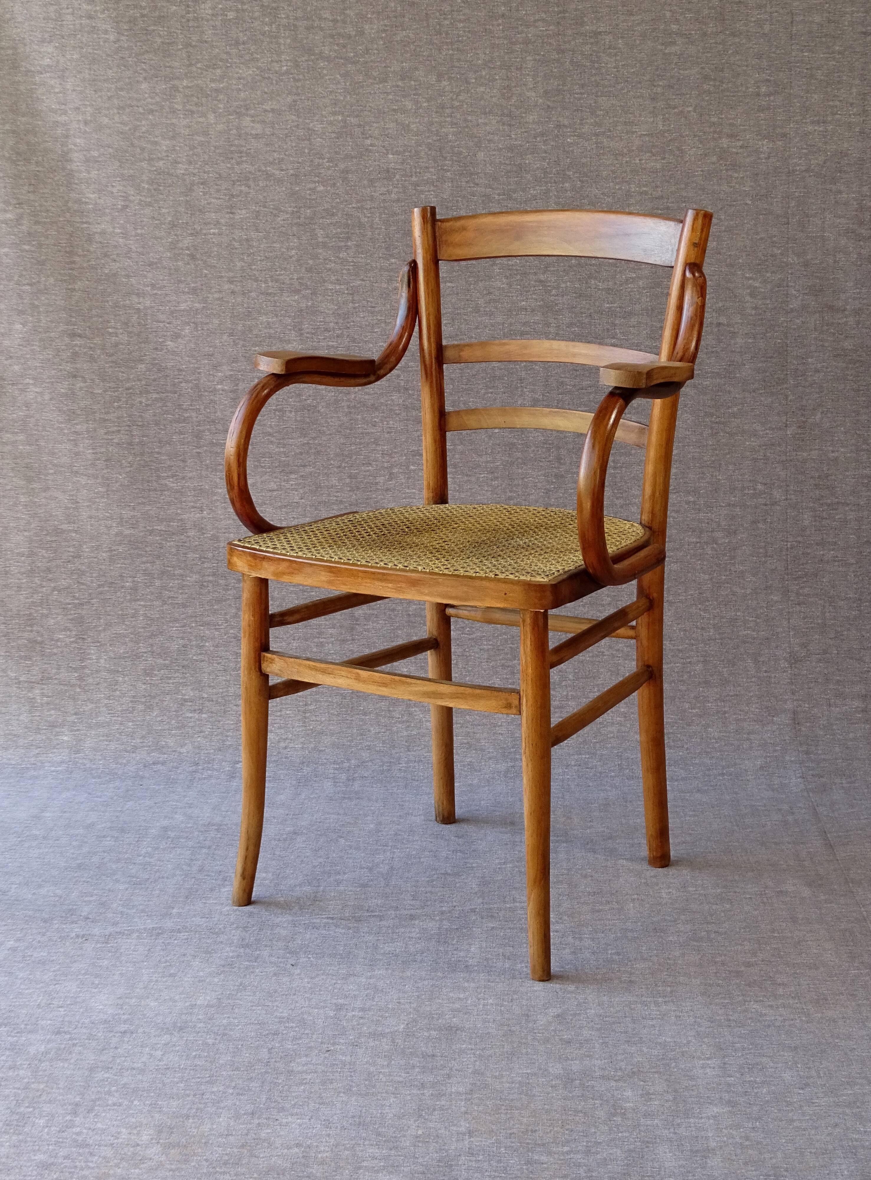 Fauteuil en bois-courbé, vers 1930