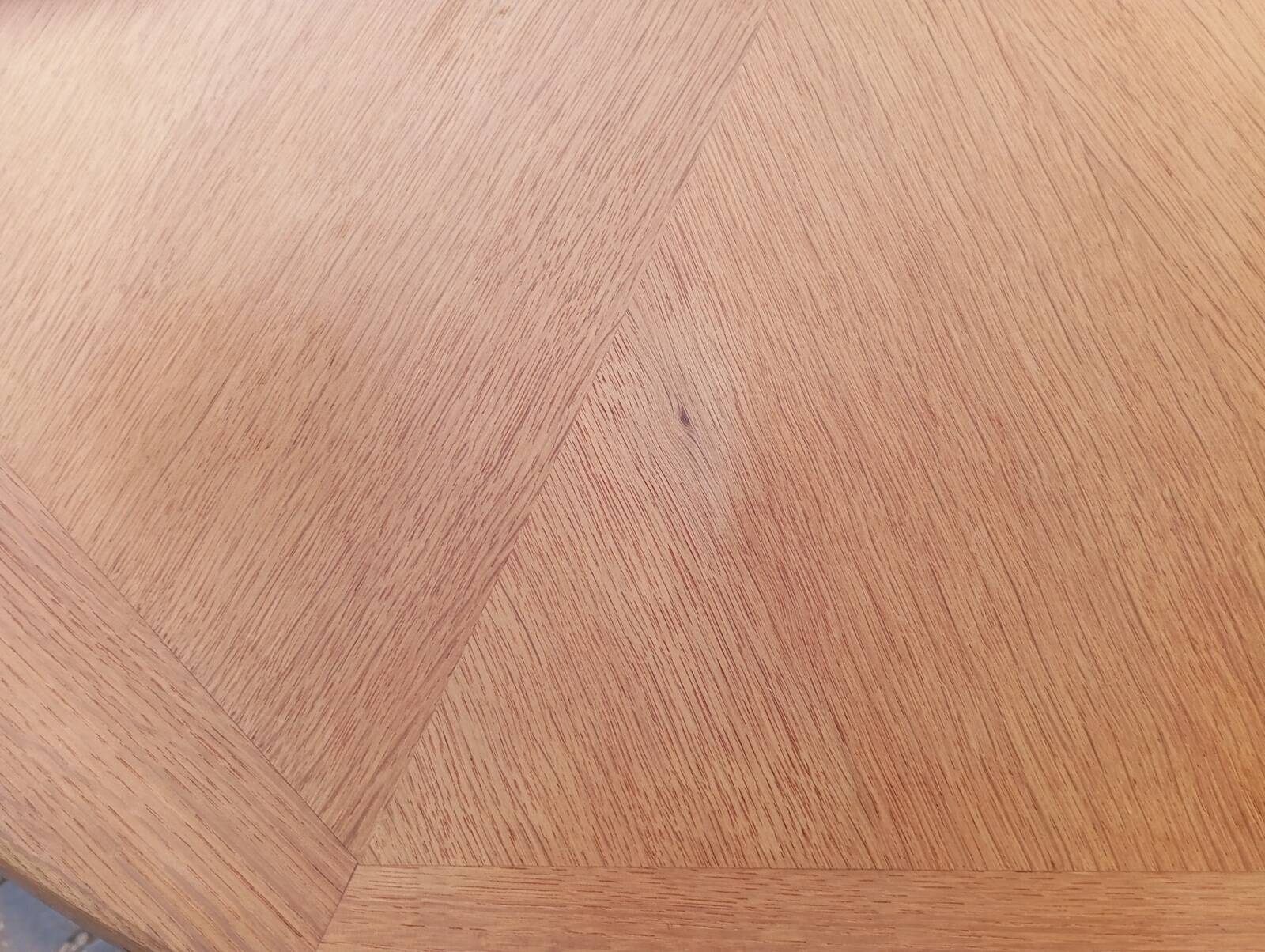 Large oak table by Guillerme & Chambron