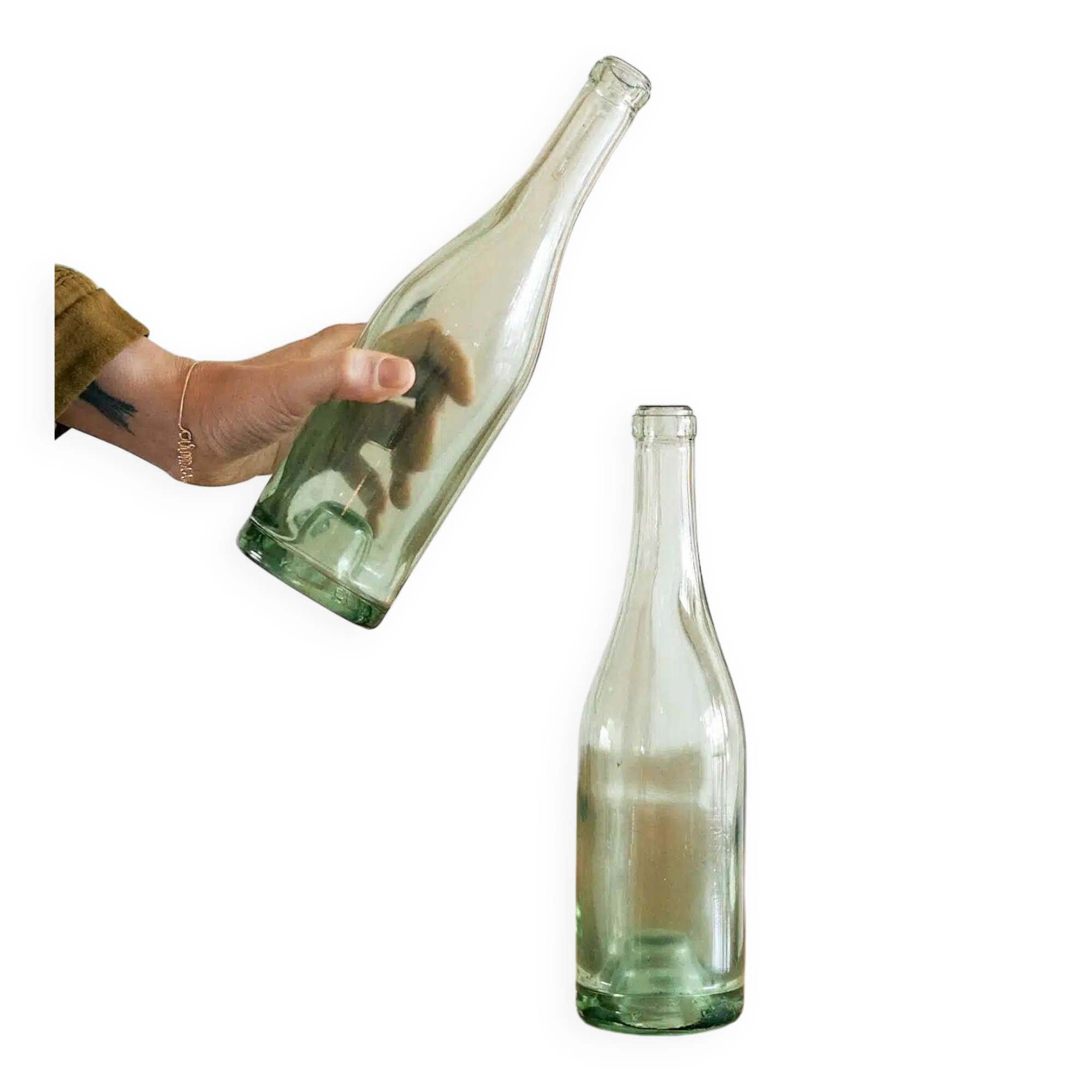 Ensemble de 2 bouteilles vintage « fritillaire »