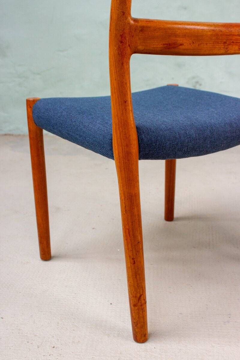 Set of 2 Model No. 84 Teak Chairs by Niels Otto Møller, Denmark, 1960s