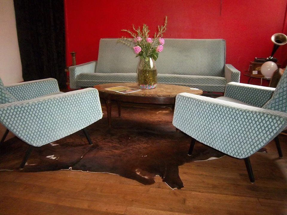 Sofa day bed convertible 50s 60s