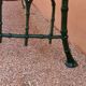 Banc extérieur jardin années 1900