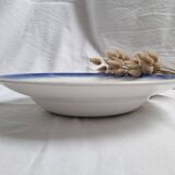 Badonviller art deco blue deep dish