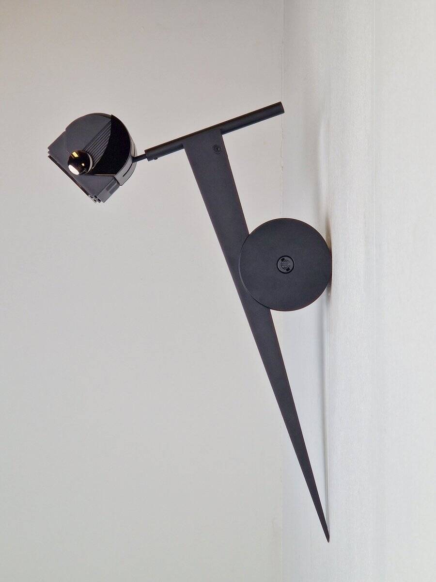 Postmodern Metal Wall Spot Lamp from Debsch Aster, Italy, 1980s