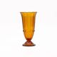 Vintage Art Deco amber glass vase - 1930s