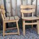 Set of 4 oak chairs