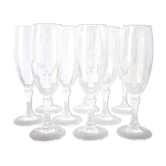 Set of 9 champagne flutes