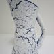 Pichet fat lava blue ceramic vintage design