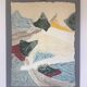 A carborundum engraving, towards the peaks, 1992, by bernard alligand.
