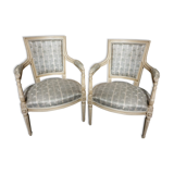 Pair of Louis XVI armchairs