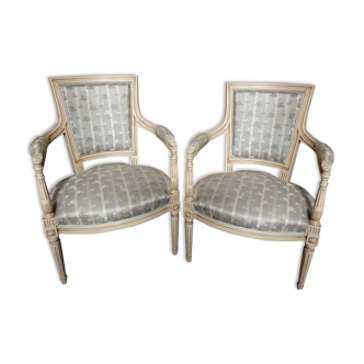Pair of Louis XVI armchairs