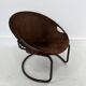 Fauteuil boule vintage en daim par Lusch & Co., 1970s