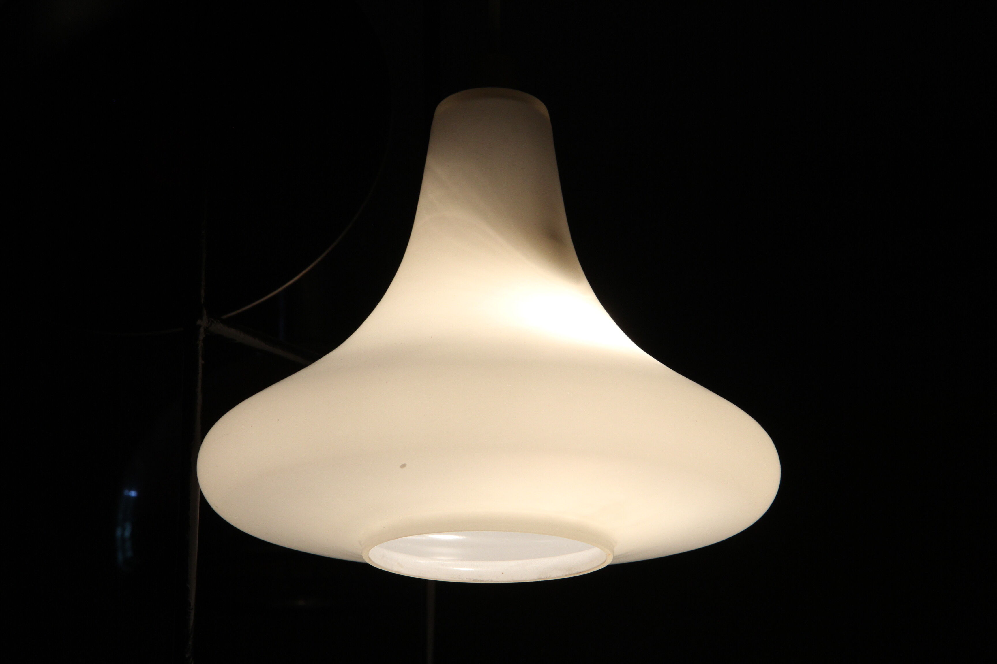 Opalin glass drip hanging lamp