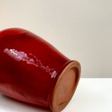 Red terracotta vase