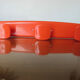 Orange plastic wall coat rack "syla" france 1970