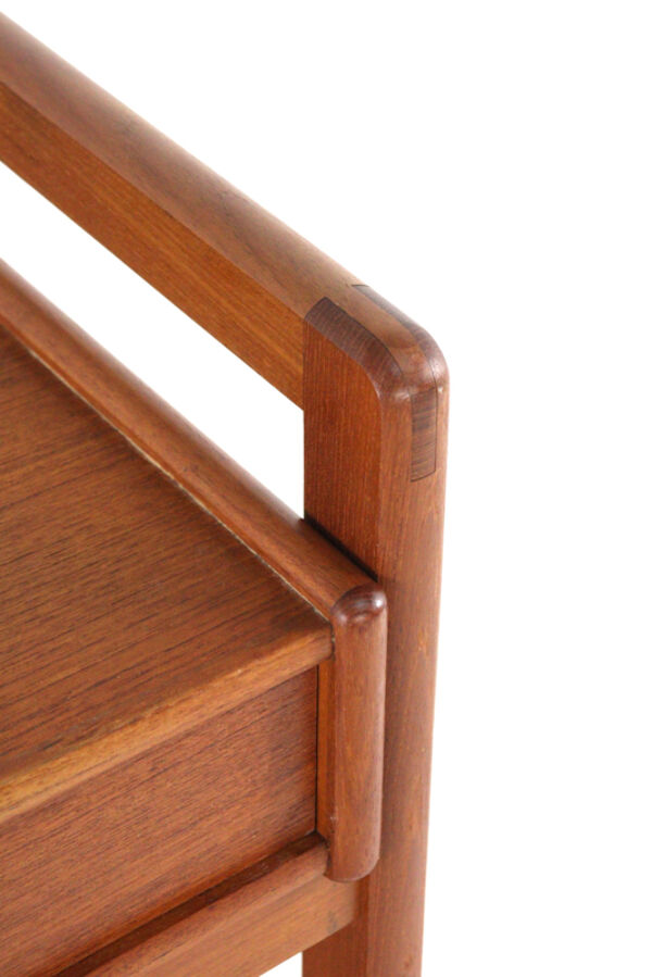 Chariot danois avec deux tiroirs - 'Favrholt' - design danois en teck