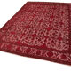 Hand-Knotted Bohemian Turkish 1980s 216 cm x 309 cm Red Carpet