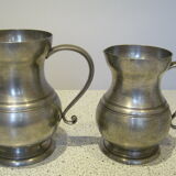 Set of 2 20th century water pitchers